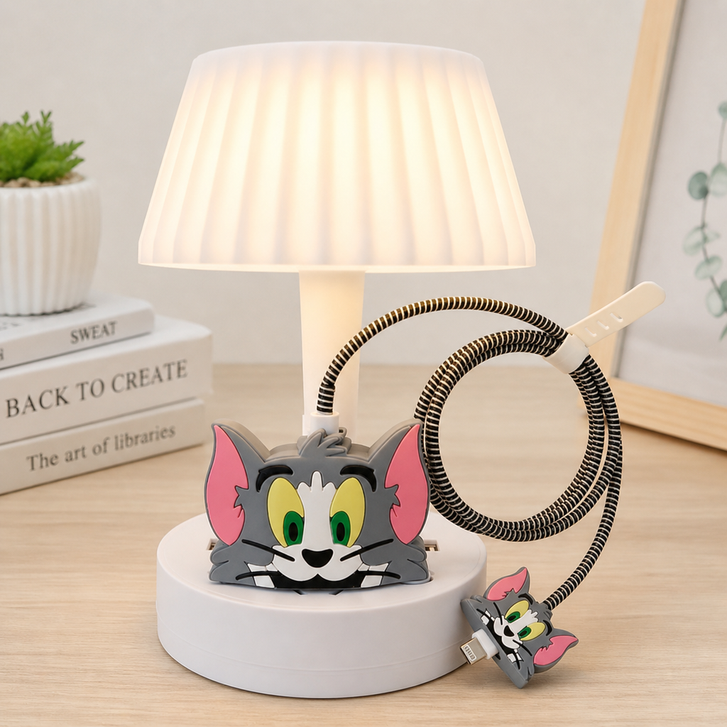 3D Cute Cable Protector for iPhone (18W & 20W) | Silicone Anti-Break Charger Saver