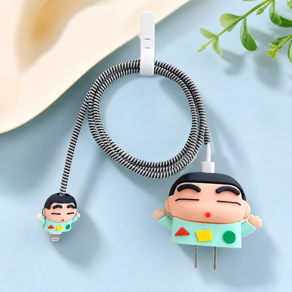 3D Cute Cable Protector for iPhone (18W & 20W) | Silicone Anti-Break Charger Saver
