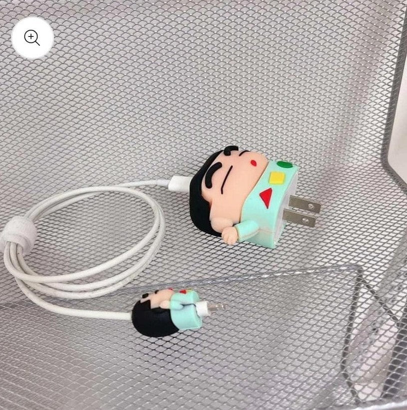3D Cute Cable Protector for iPhone (18W & 20W) | Silicone Anti-Break Charger Saver